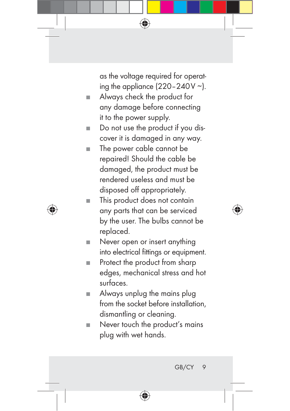 Livarno Z31206B-BS User Manual | Page 9 / 35
