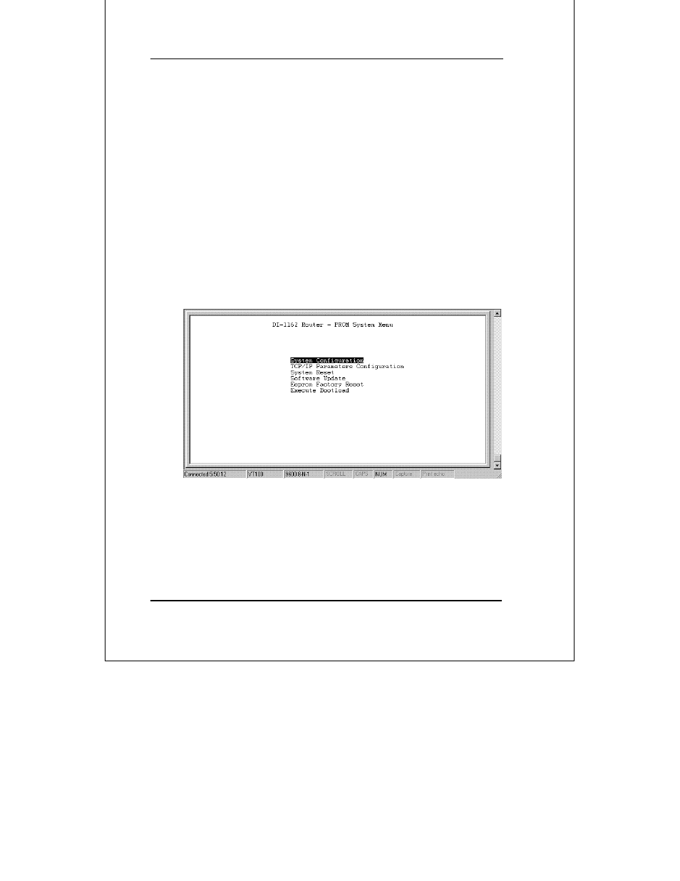 Prom system configuration | D-Link DI-1162 User Manual | Page 131 / 170