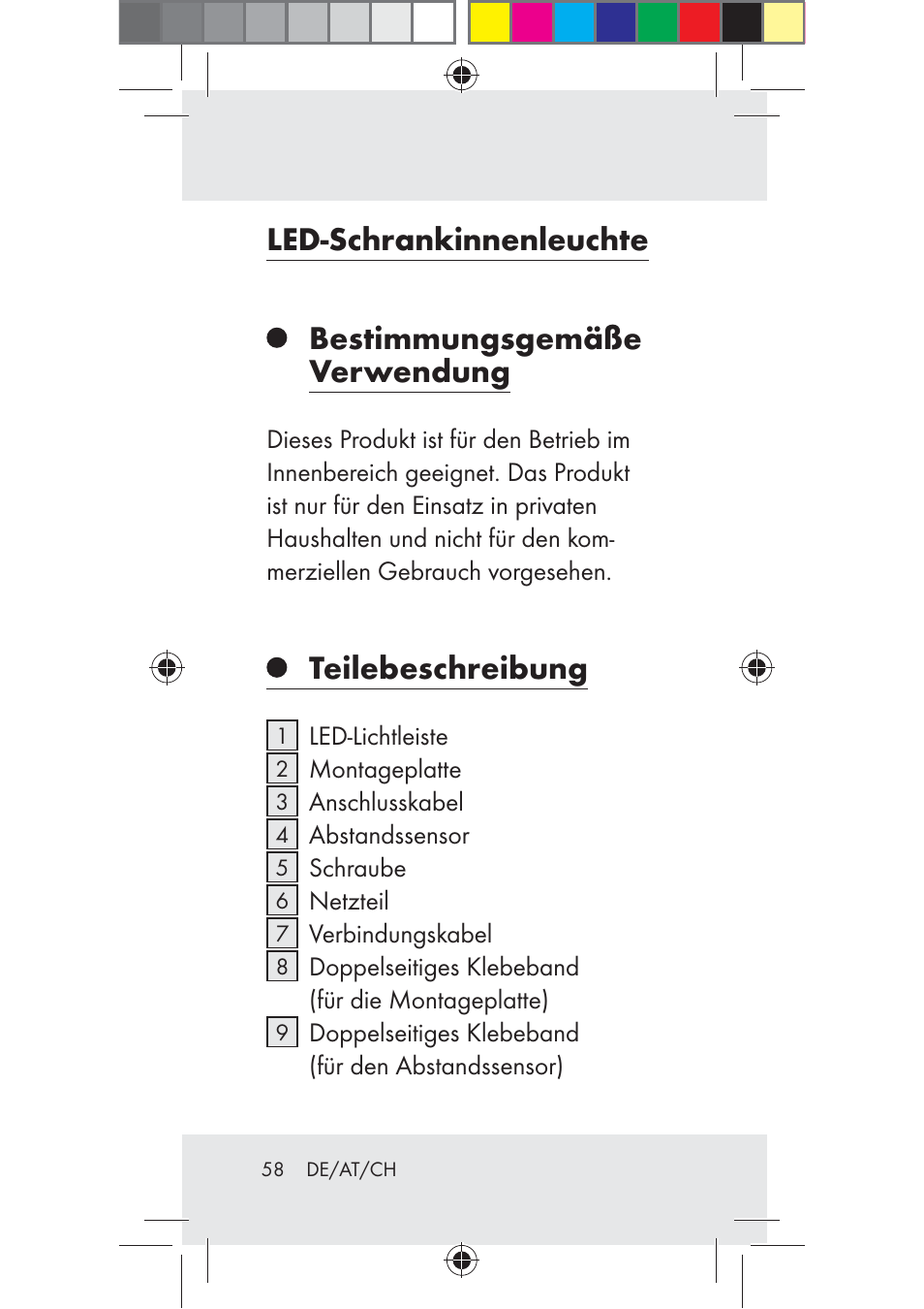 Teilebeschreibung | Livarno Z31206B-BS User Manual | Page 58 / 74