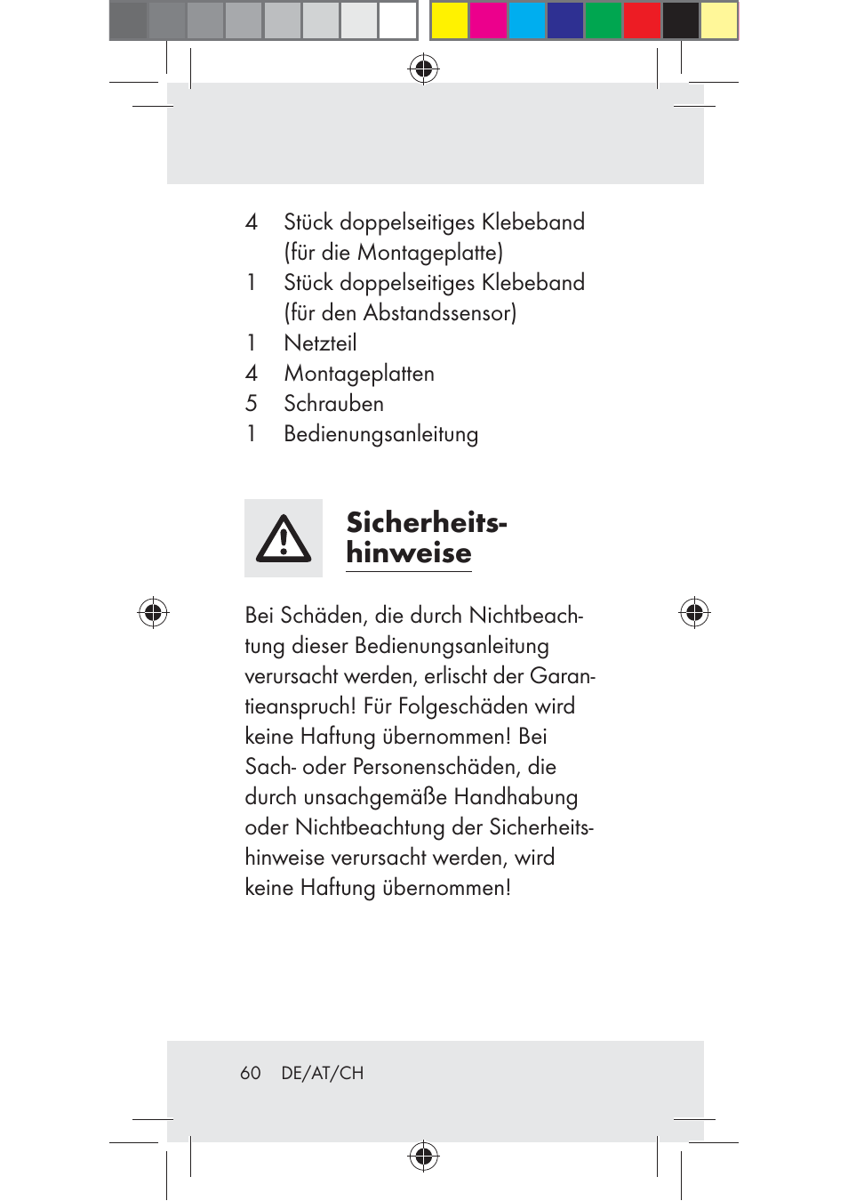 Sicherheits- hinweise | Livarno Z31206B-BS User Manual | Page 60 / 74