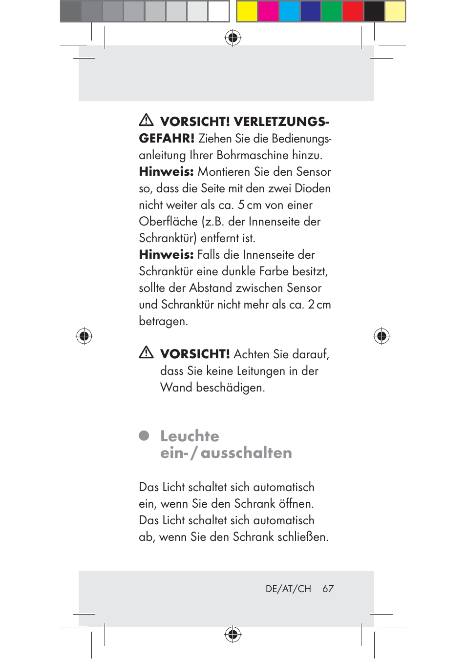 Leuchte ein- / ausschalten | Livarno Z31206B-BS User Manual | Page 67 / 74