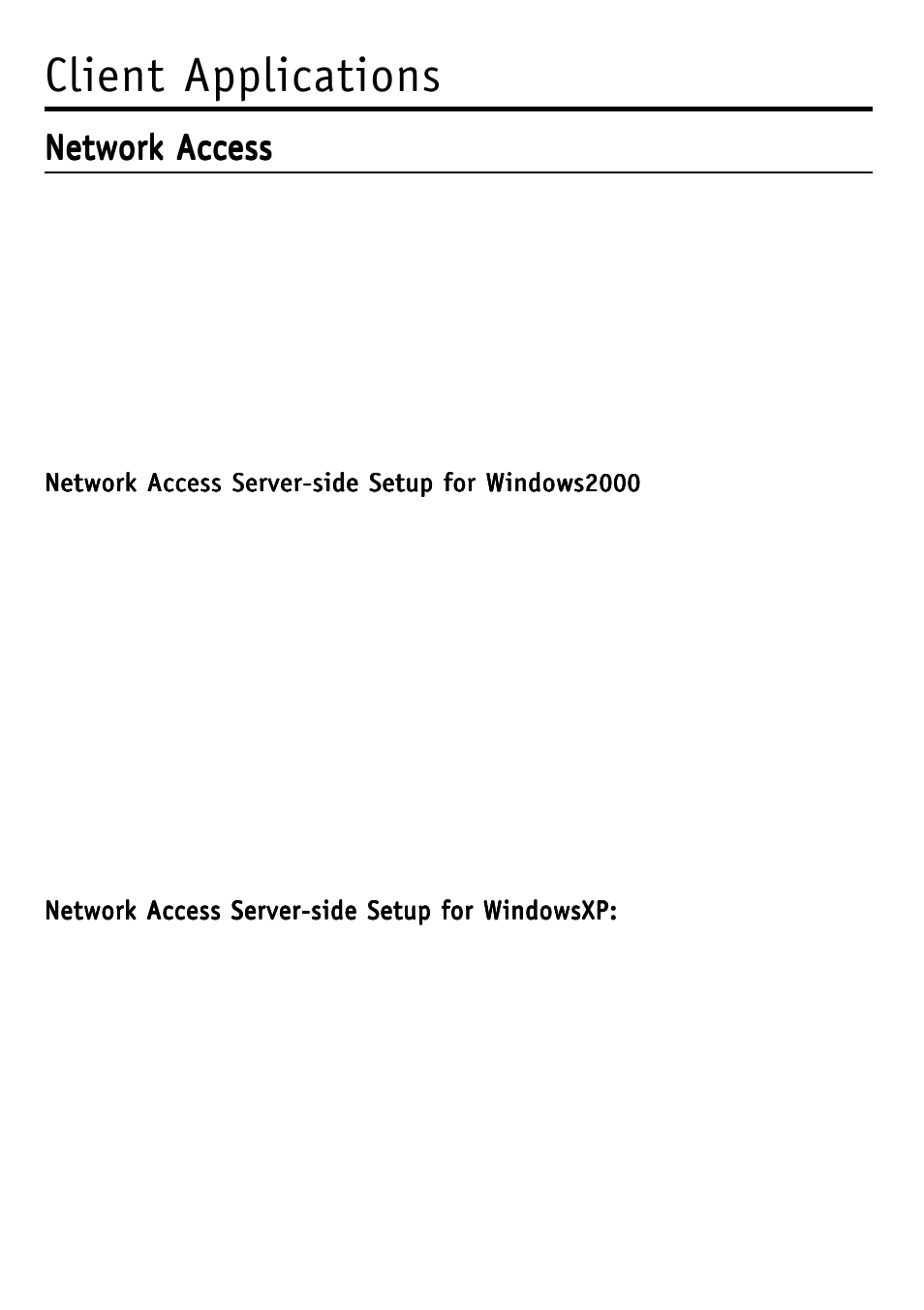 Client applications, Network access | D-Link DBT-120 User Manual | Page 19 / 61