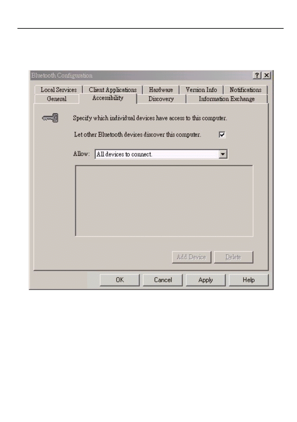 Accessibility tab | D-Link DBT-120 User Manual | Page 31 / 61