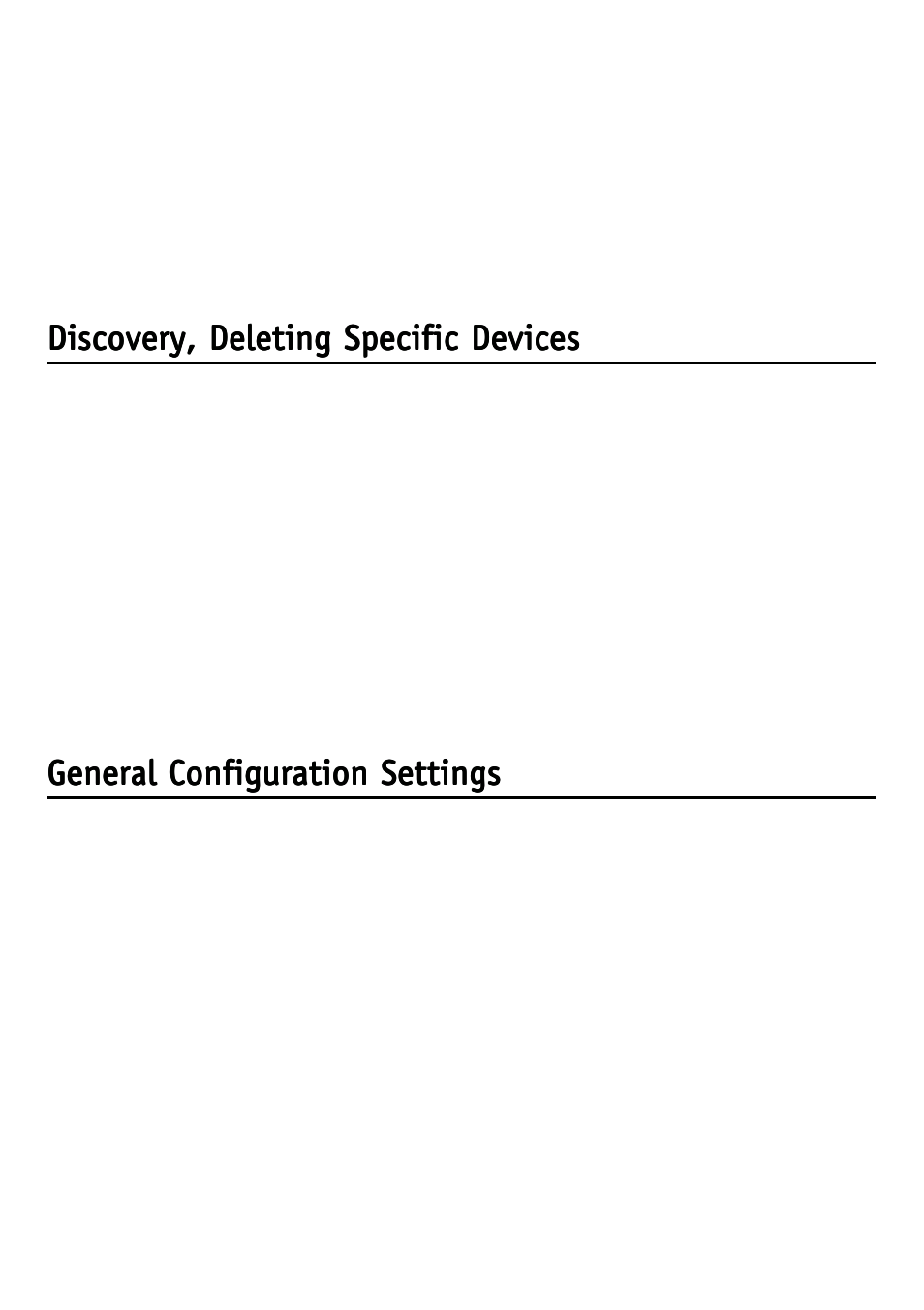 Discovery, deleting specific devices, General configuration settings | D-Link DBT-120 User Manual | Page 36 / 61