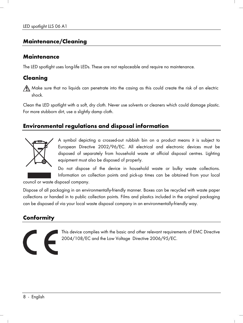 Livarno LLS 06 A1 User Manual | Page 10 / 40