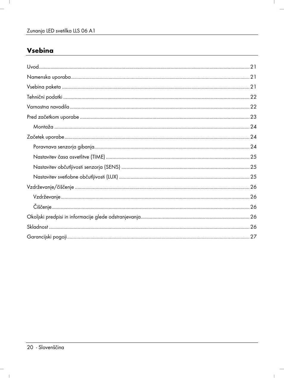 Livarno LLS 06 A1 User Manual | Page 22 / 40