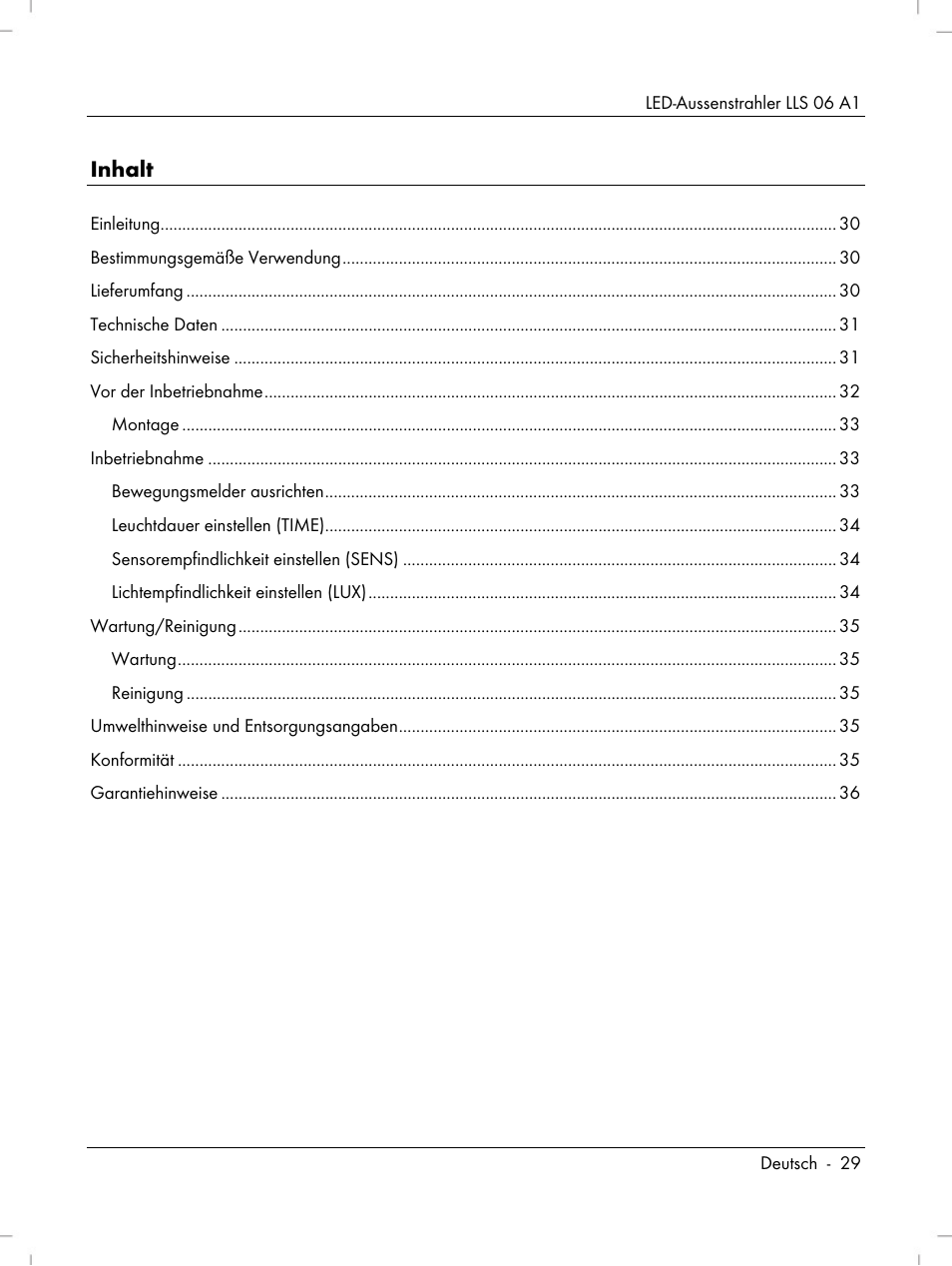 Livarno LLS 06 A1 User Manual | Page 31 / 40