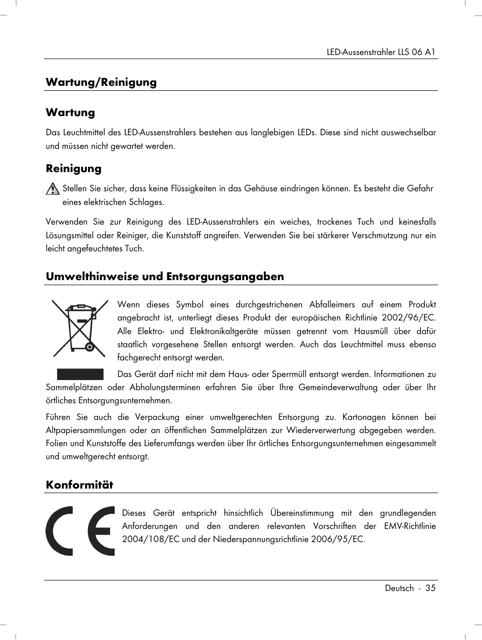 Livarno LLS 06 A1 User Manual | Page 37 / 40