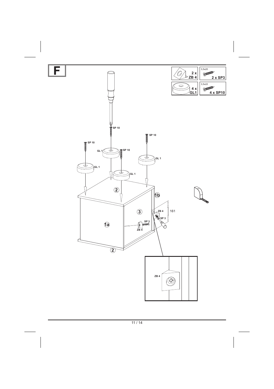 Livarno BEDSIDE CHEST User Manual | Page 11 / 14