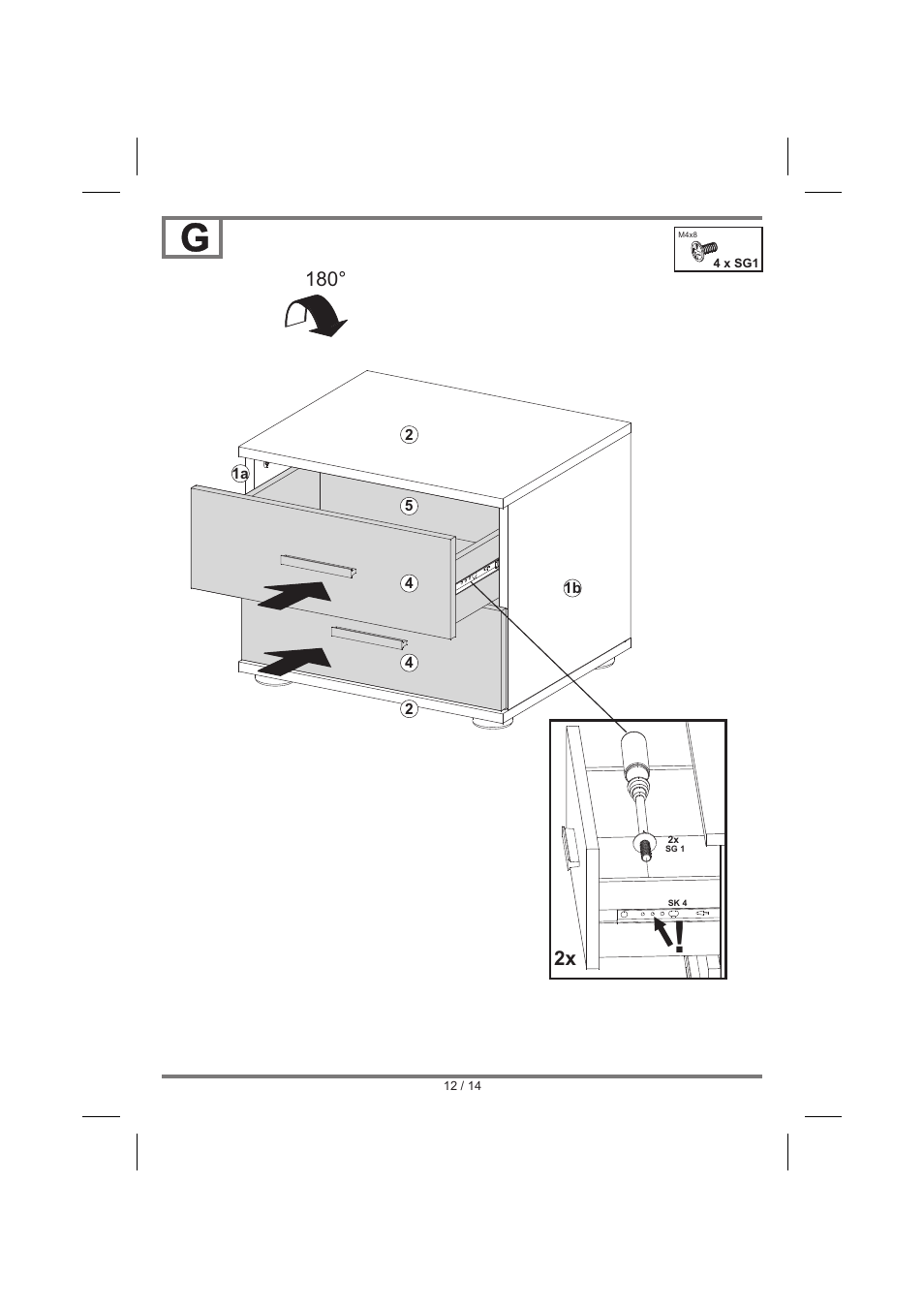 Livarno BEDSIDE CHEST User Manual | Page 12 / 14