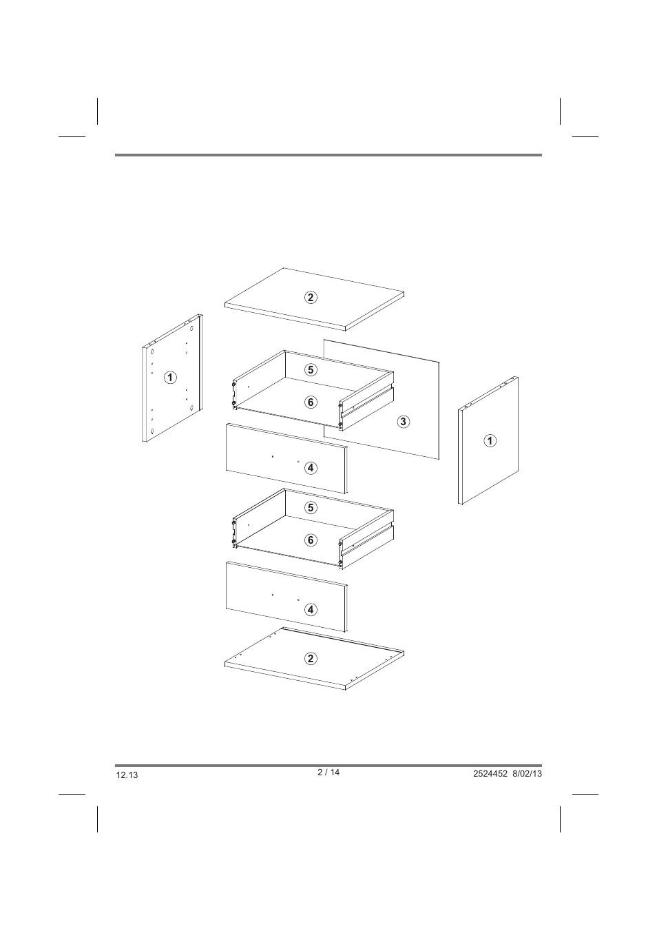 Livarno BEDSIDE CHEST User Manual | Page 2 / 14