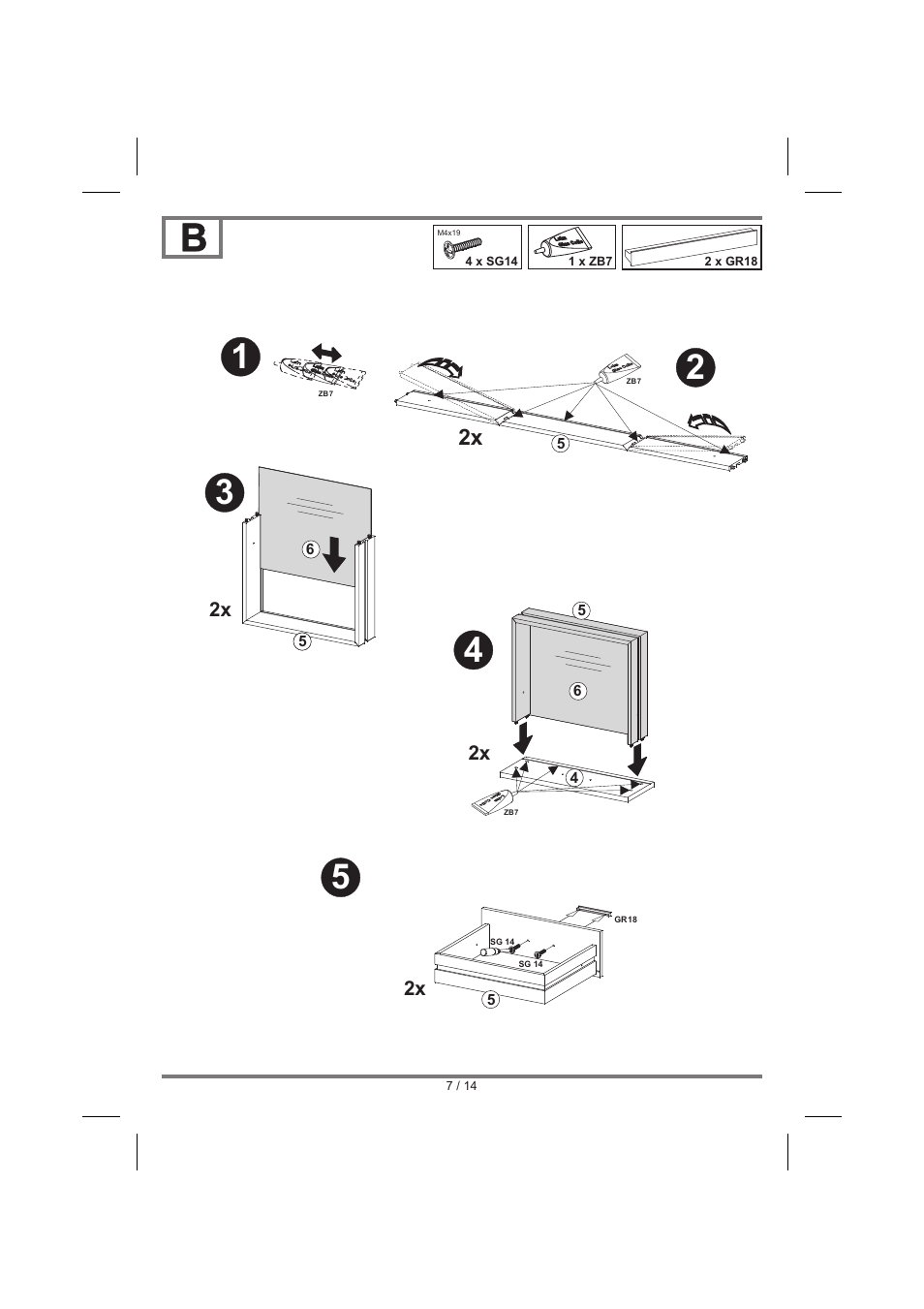 Livarno BEDSIDE CHEST User Manual | Page 7 / 14