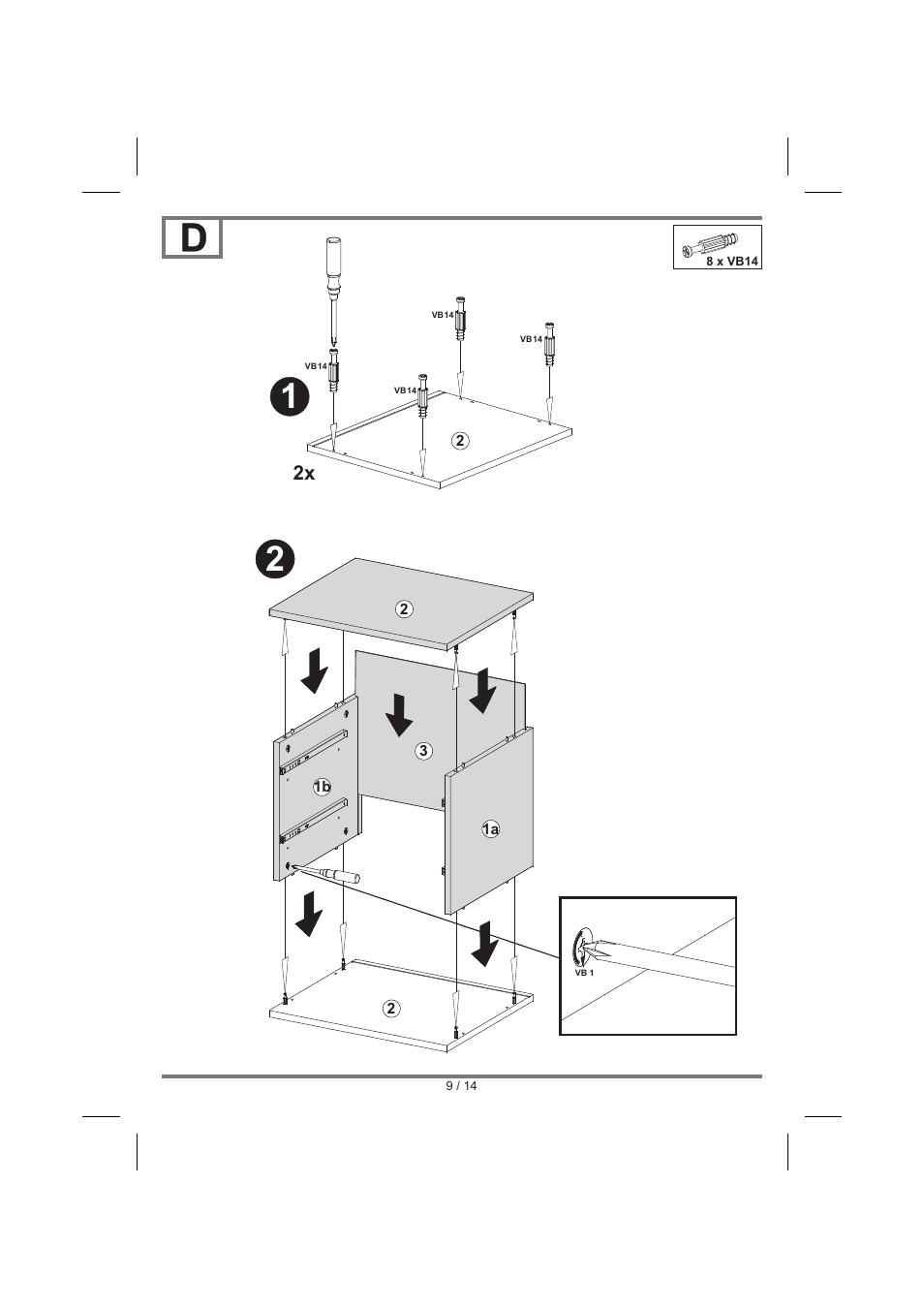 Livarno BEDSIDE CHEST User Manual | Page 9 / 14