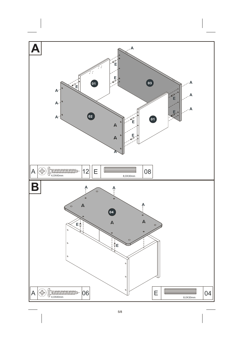 12 a, 06 a | Livarno WOODEN CHEST User Manual | Page 5 / 8