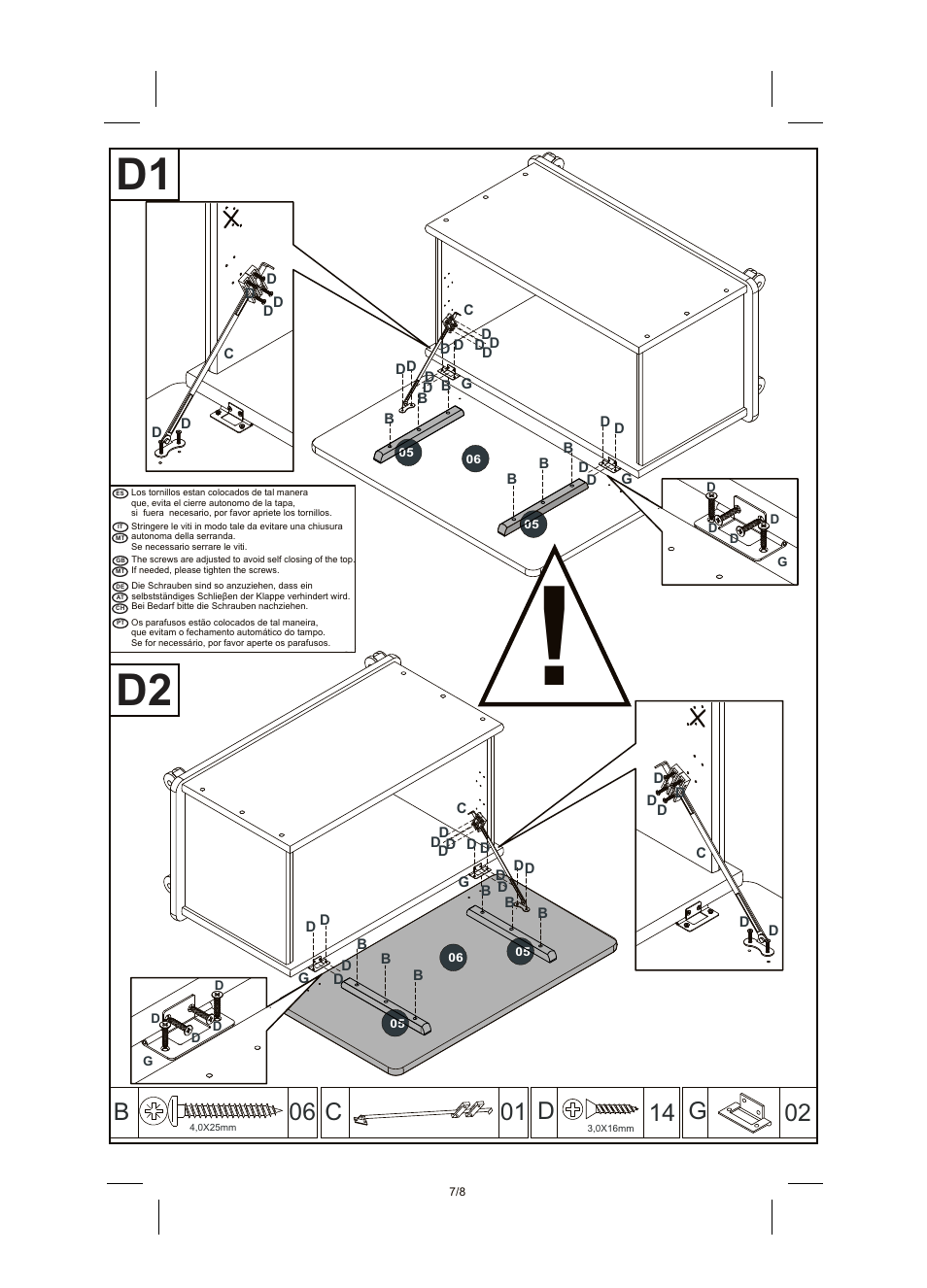 D1 d2, G02 c 01 | Livarno WOODEN CHEST User Manual | Page 7 / 8