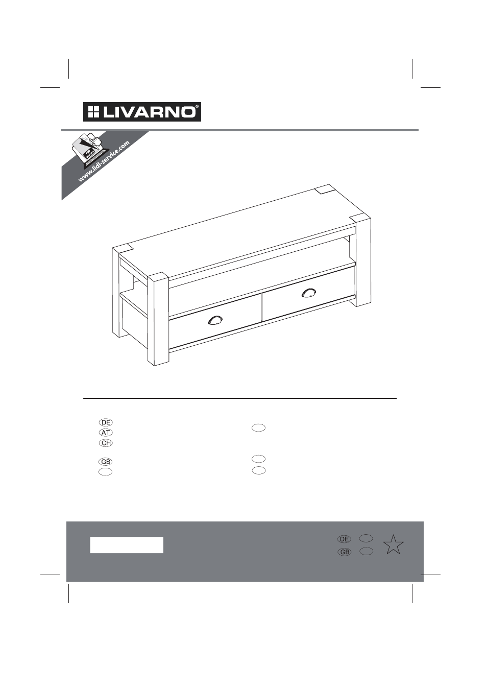 Livarno TV UNIT User Manual | 14 pages