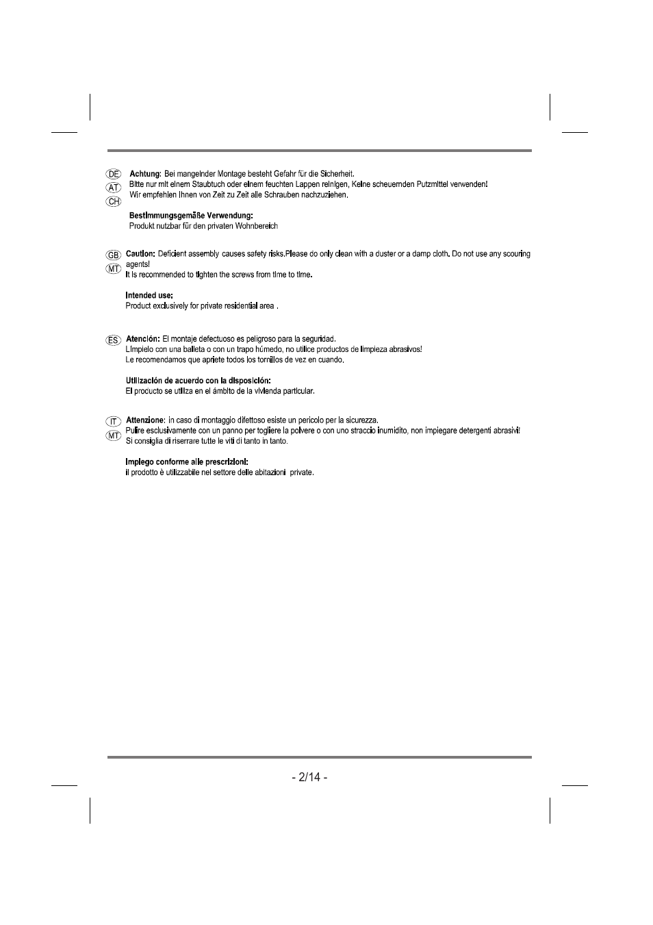 Livarno TV UNIT User Manual | Page 2 / 14