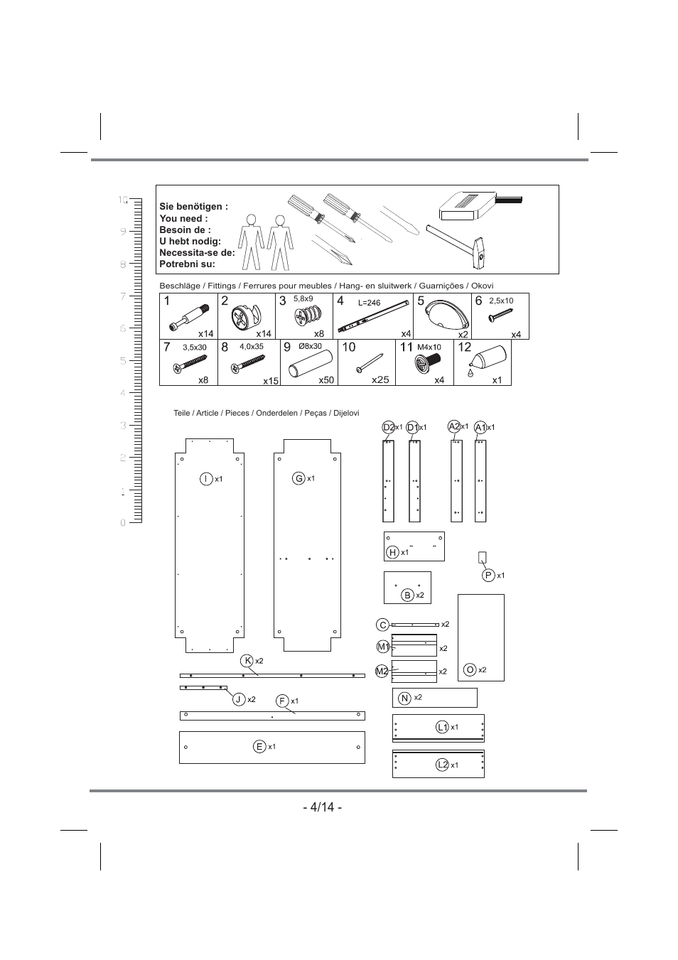 Livarno TV UNIT User Manual | Page 4 / 14