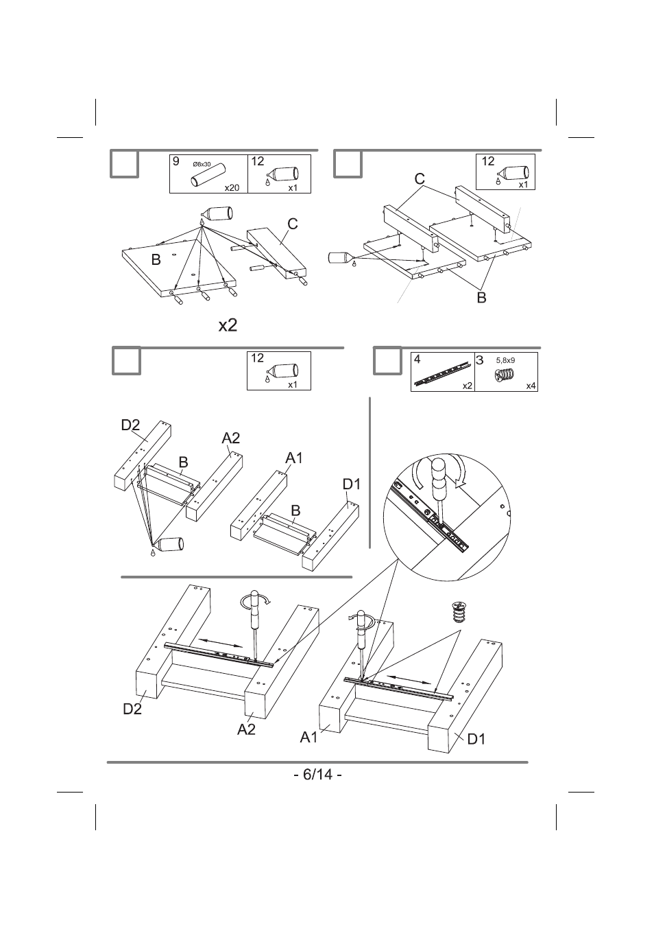 Ab c d | Livarno TV UNIT User Manual | Page 6 / 14