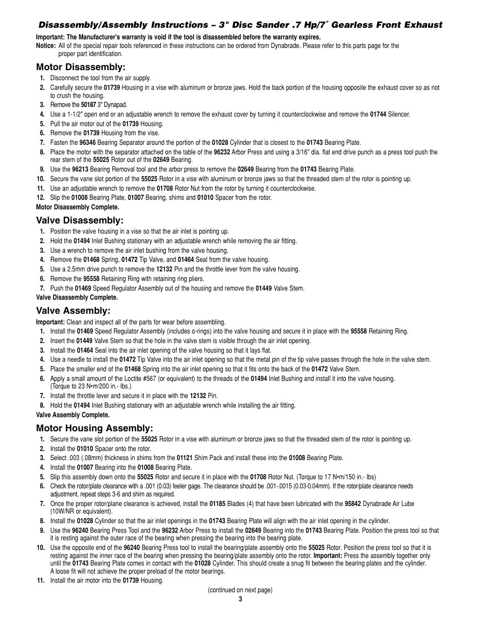 Dynabrade 52410 15000 RPM User Manual | Page 3 / 4