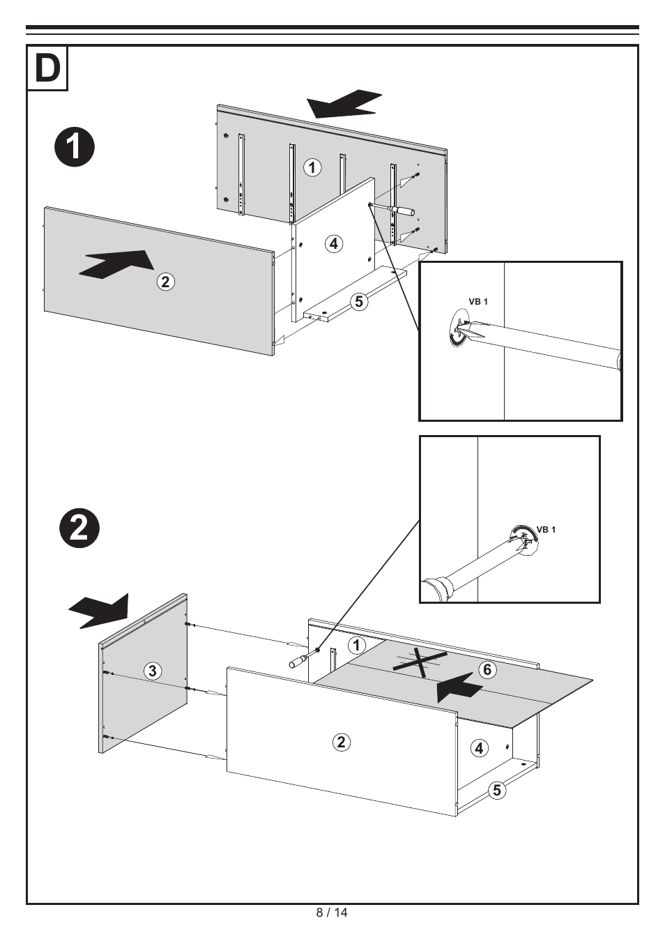 Livarno CHEST OF DRAWERS User Manual | Page 8 / 14