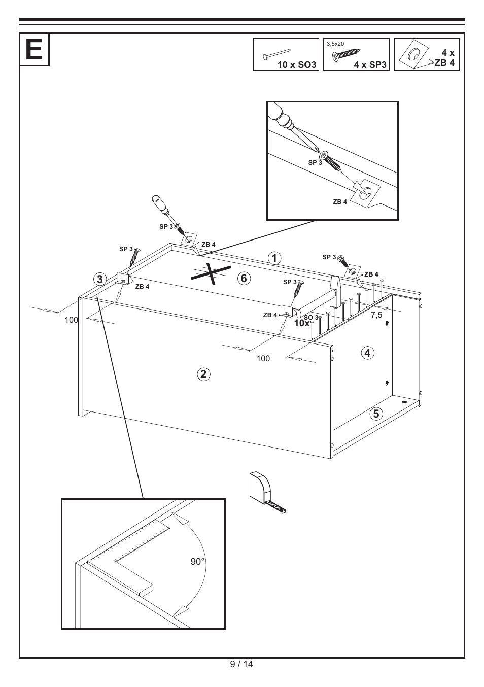 Livarno CHEST OF DRAWERS User Manual | Page 9 / 14