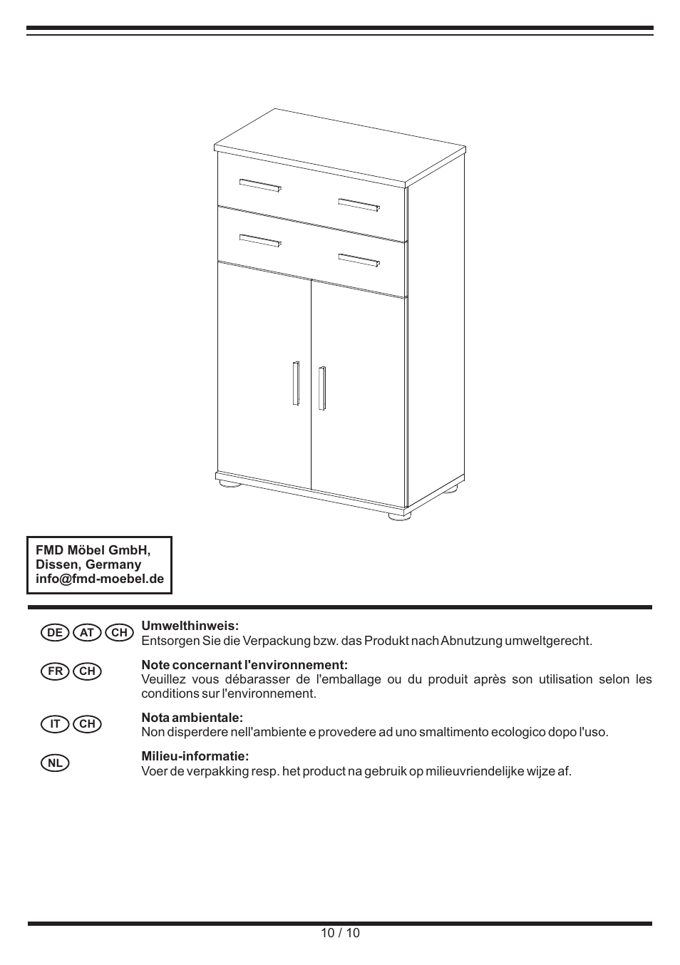 Livarno CABINET User Manual | Page 10 / 10