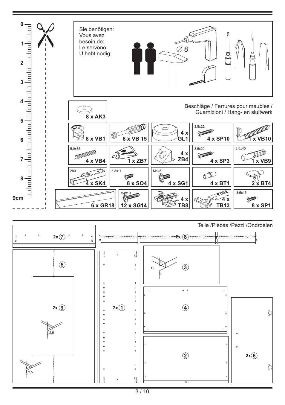 Livarno CABINET User Manual | Page 3 / 10