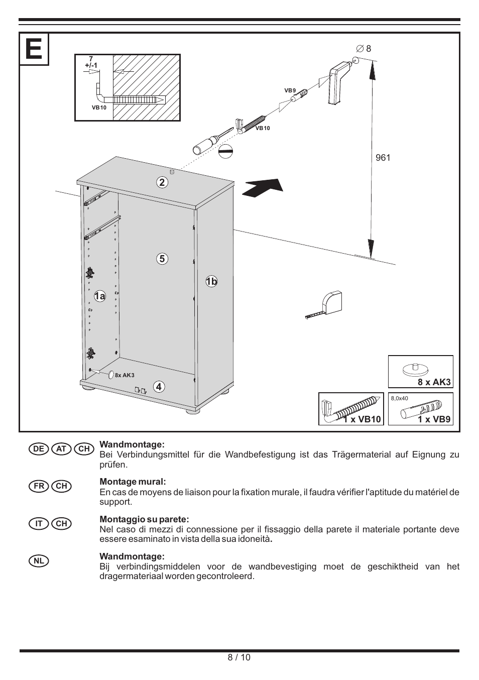 Livarno CABINET User Manual | Page 8 / 10