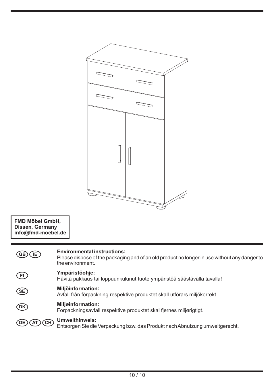 Livarno CABINET User Manual | Page 10 / 10