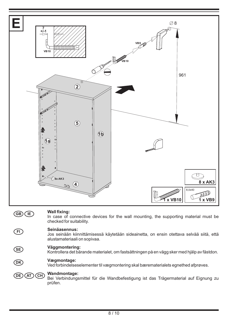 Livarno CABINET User Manual | Page 8 / 10