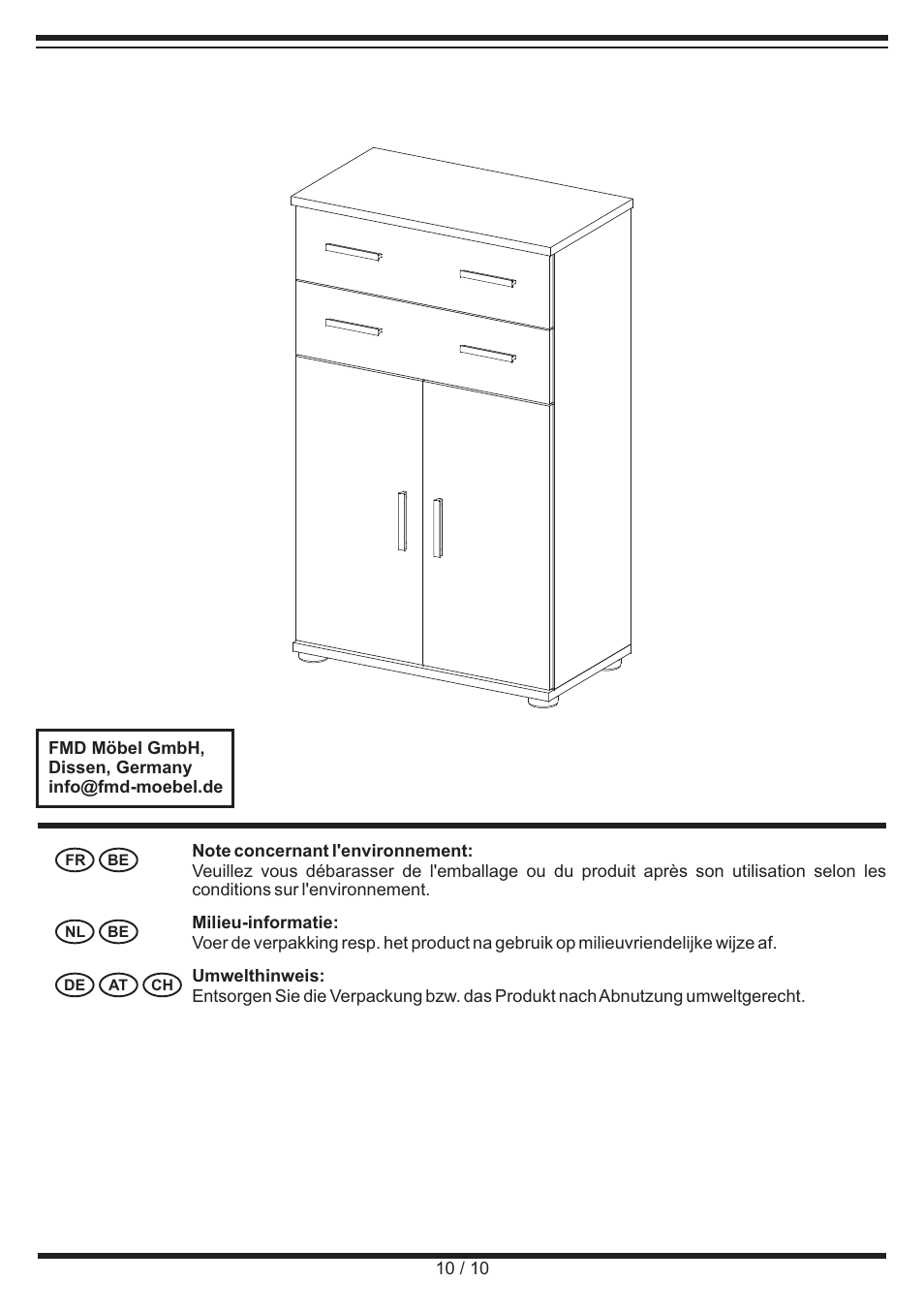 Livarno CABINET User Manual | Page 10 / 10