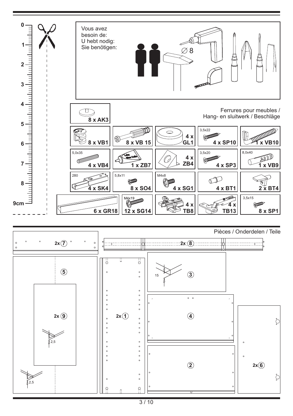 Livarno CABINET User Manual | Page 3 / 10