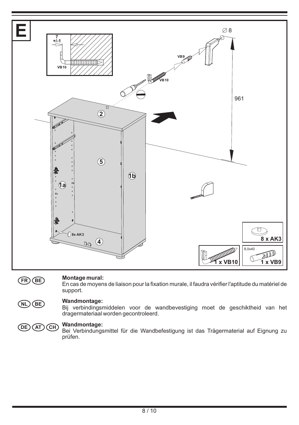 Livarno CABINET User Manual | Page 8 / 10