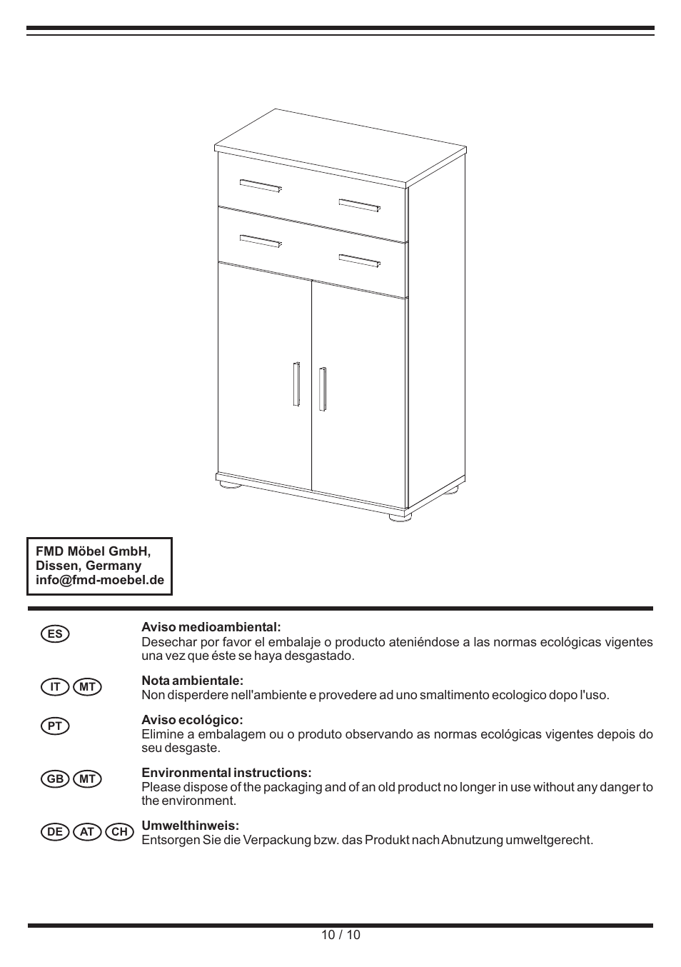 Livarno CABINET User Manual | Page 10 / 10