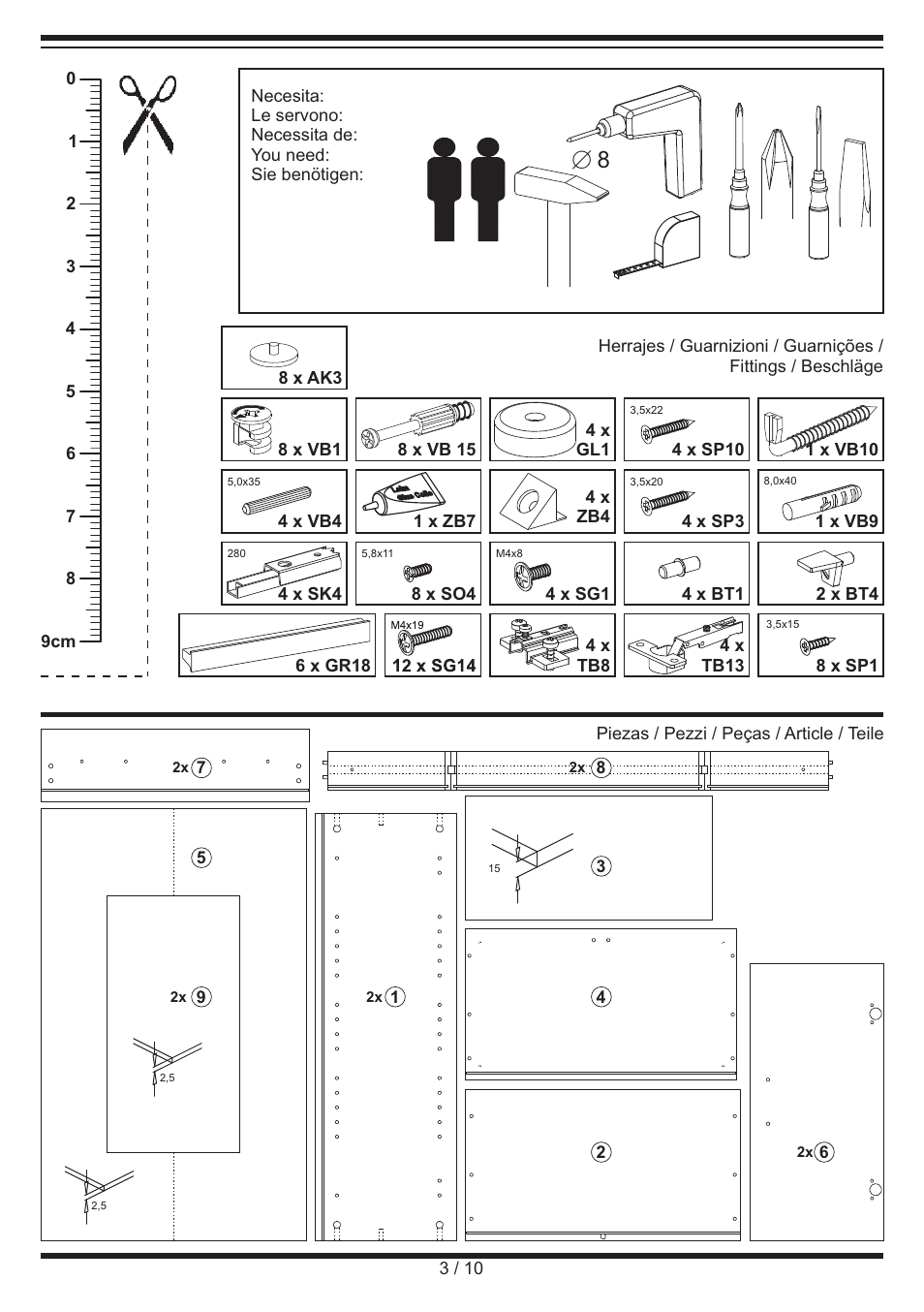 Livarno CABINET User Manual | Page 3 / 10