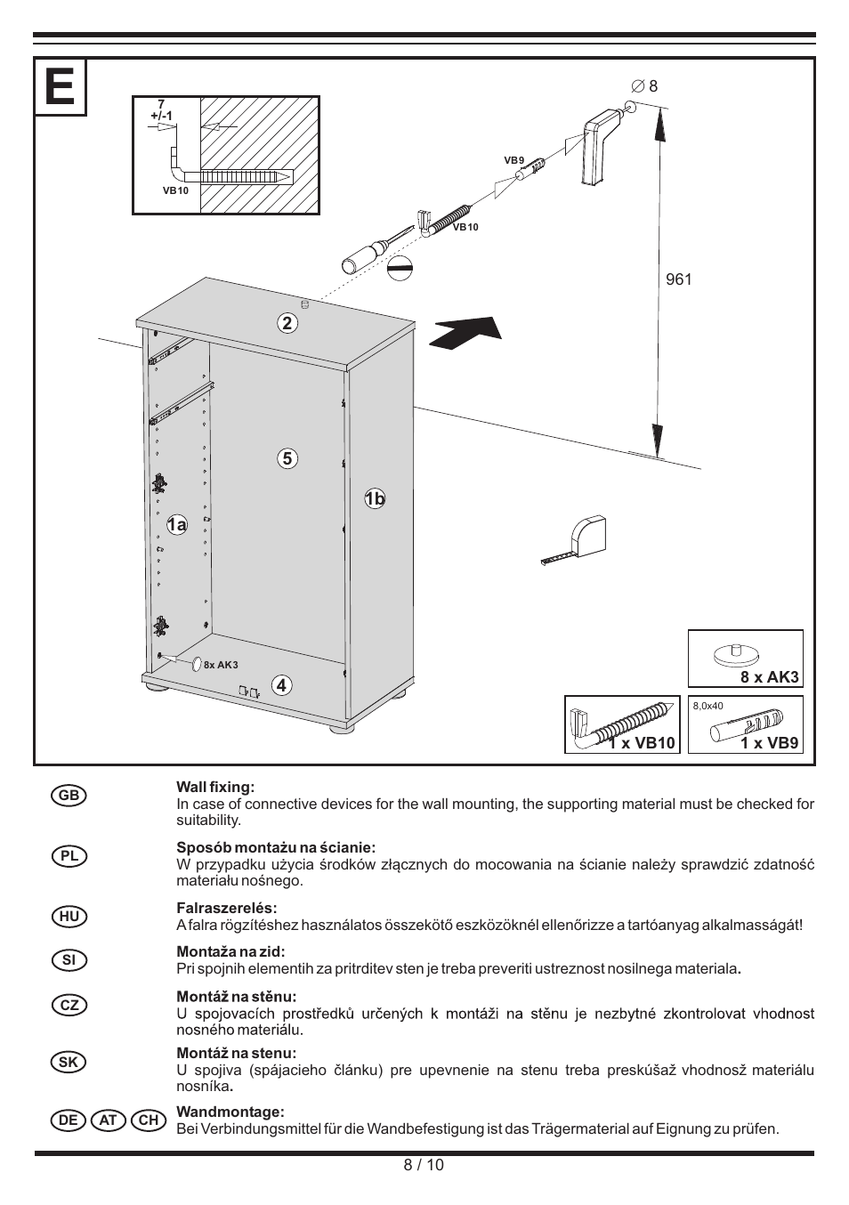 Livarno CABINET User Manual | Page 8 / 10