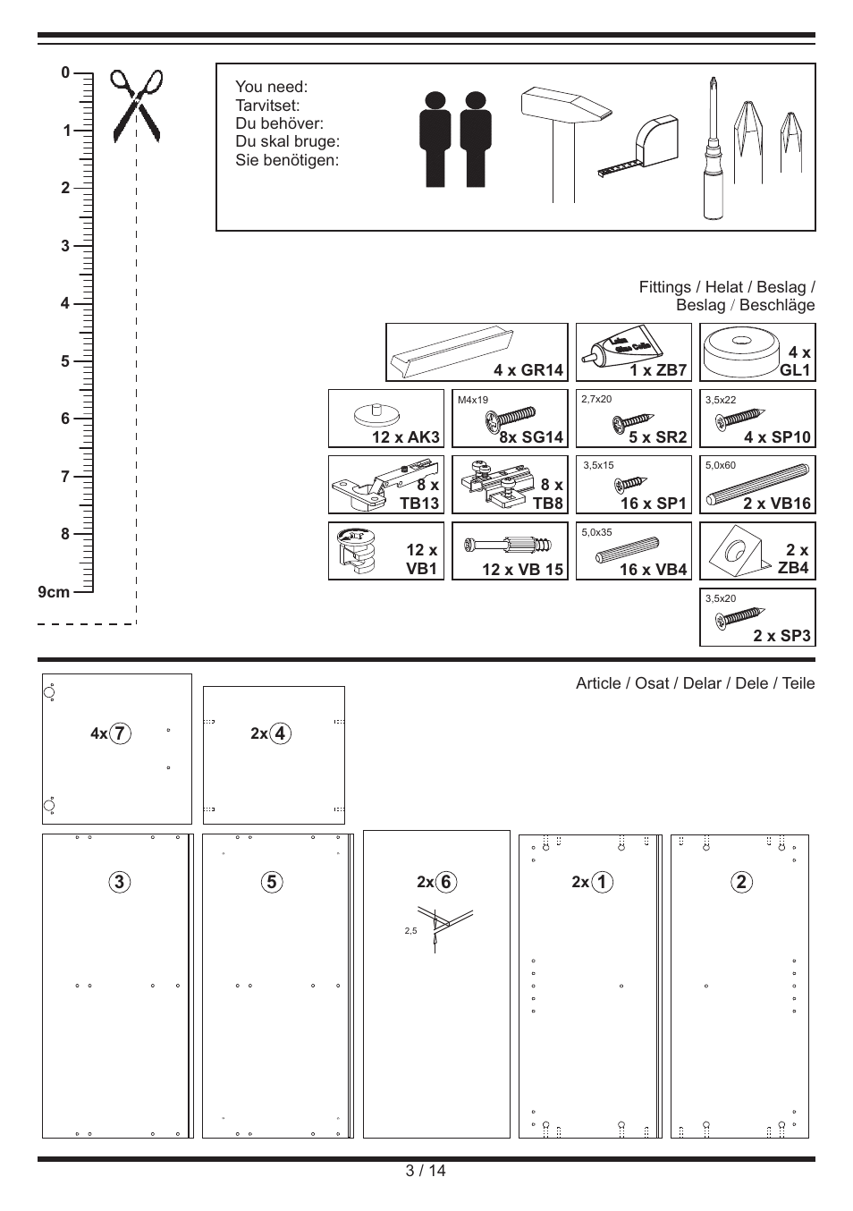 Livarno CABINET User Manual | Page 3 / 14