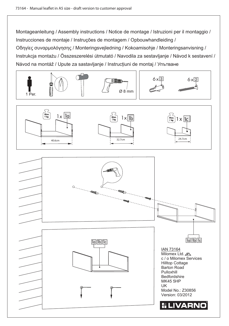 Livarno Z30856 User Manual | 1 page