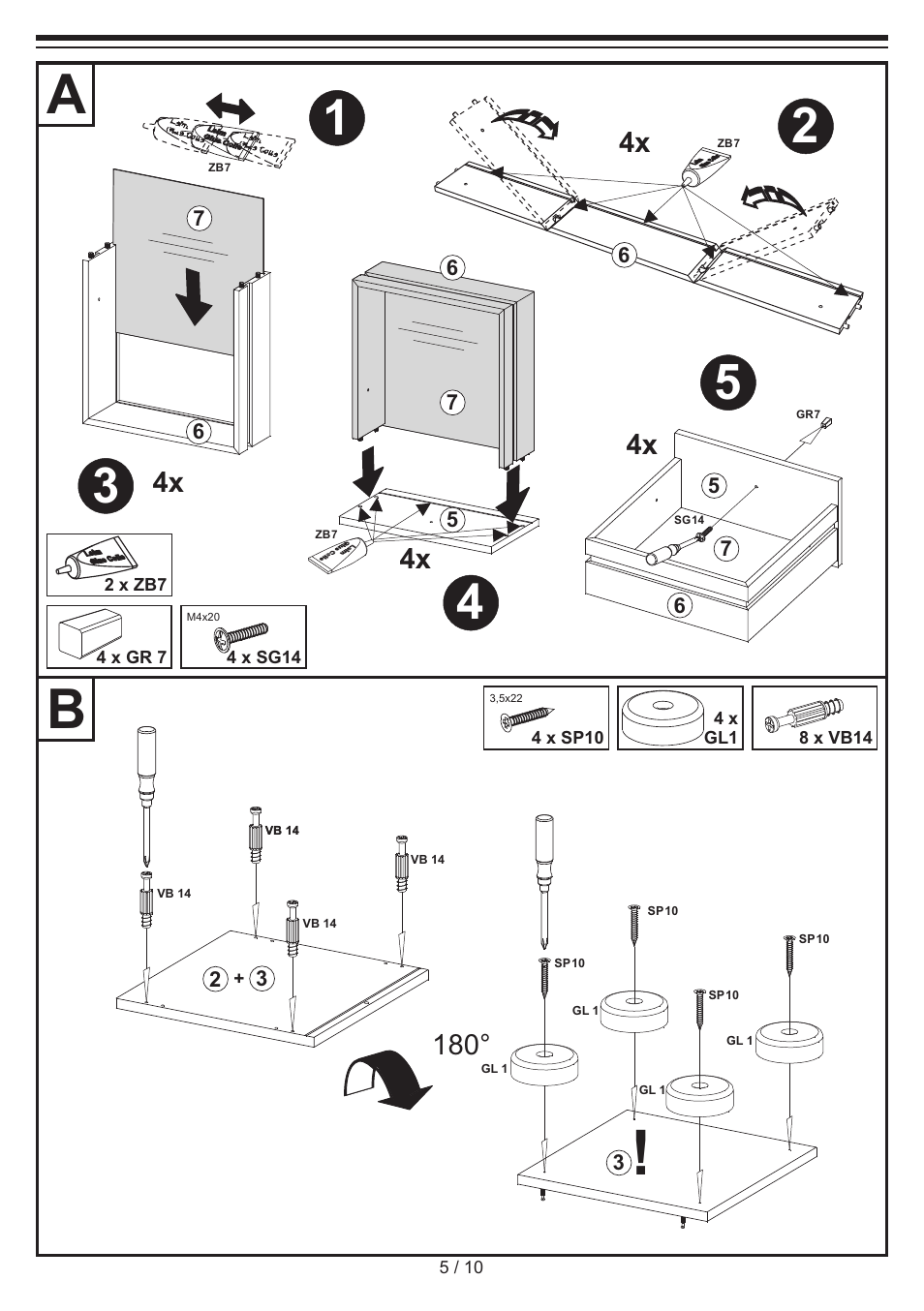 Livarno CHEST OF DRAWERS User Manual | Page 5 / 10