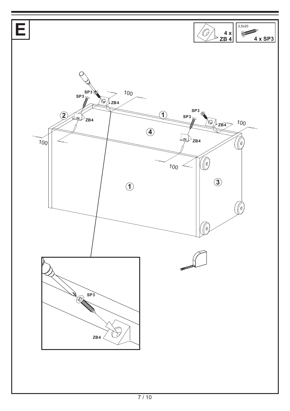 Livarno CHEST OF DRAWERS User Manual | Page 7 / 10