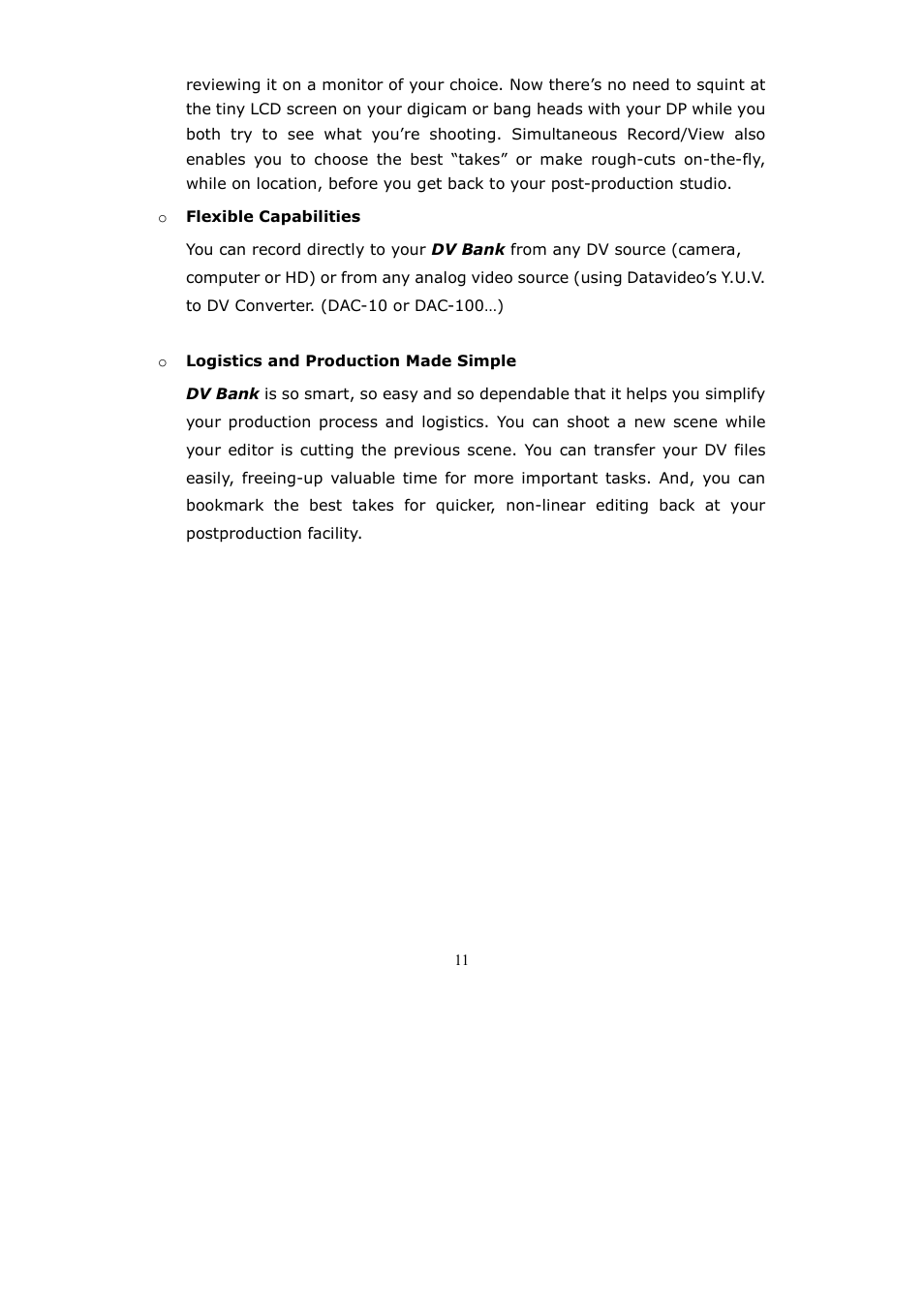 Datavideo DV Bank User Manual | Page 12 / 28