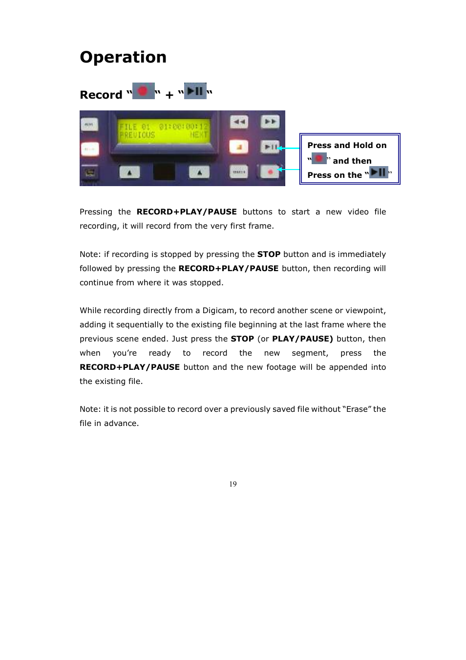 Operation | Datavideo DV Bank User Manual | Page 20 / 28