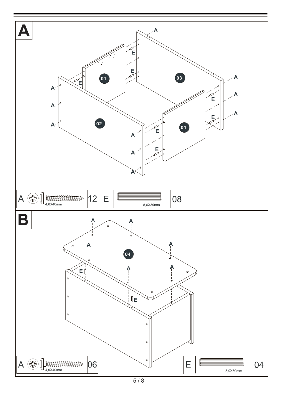 12 a, 06 a | Livarno WOODEN CHEST User Manual | Page 5 / 8