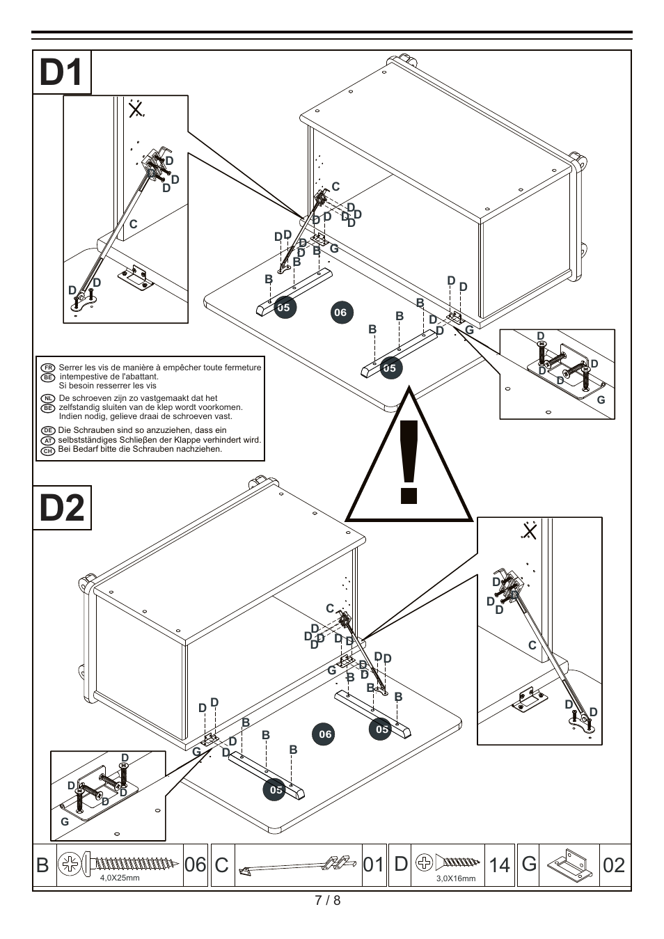 D1 d2, G02 c 01 | Livarno WOODEN CHEST User Manual | Page 7 / 8