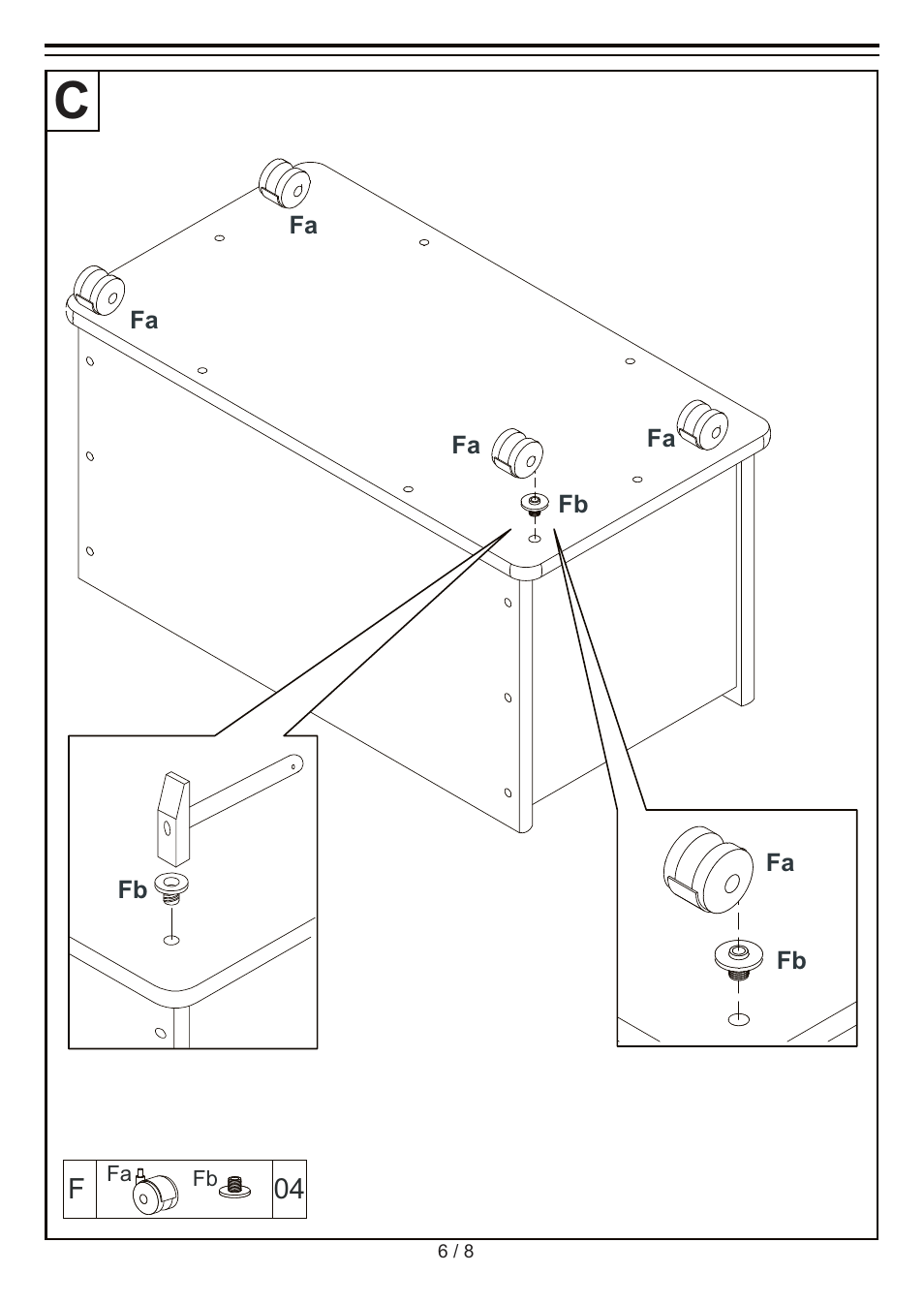 Livarno WOODEN CHEST User Manual | Page 6 / 8