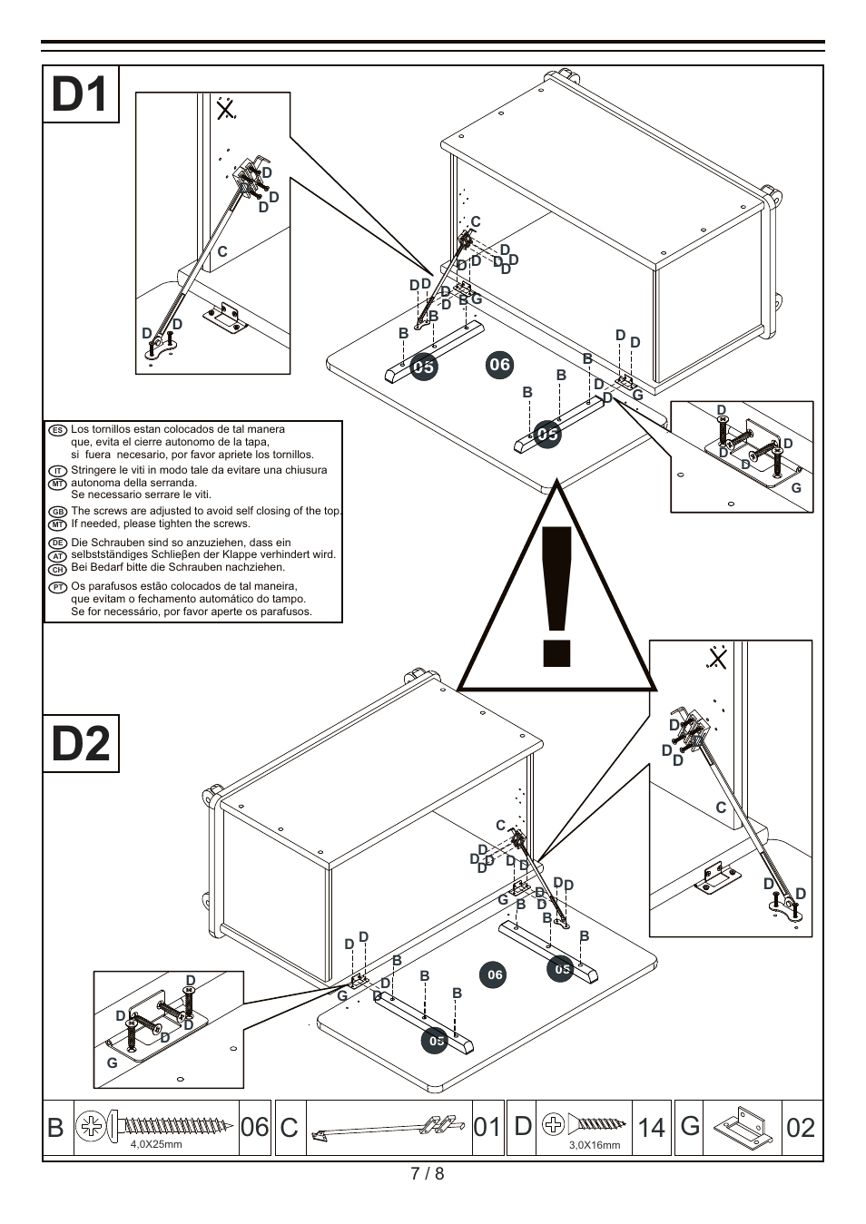 D1 d2, G02 c 01 | Livarno WOODEN CHEST User Manual | Page 7 / 8