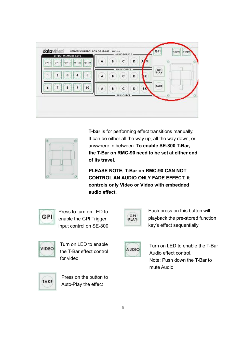 Datavideo RMC-90 User Manual | Page 10 / 14