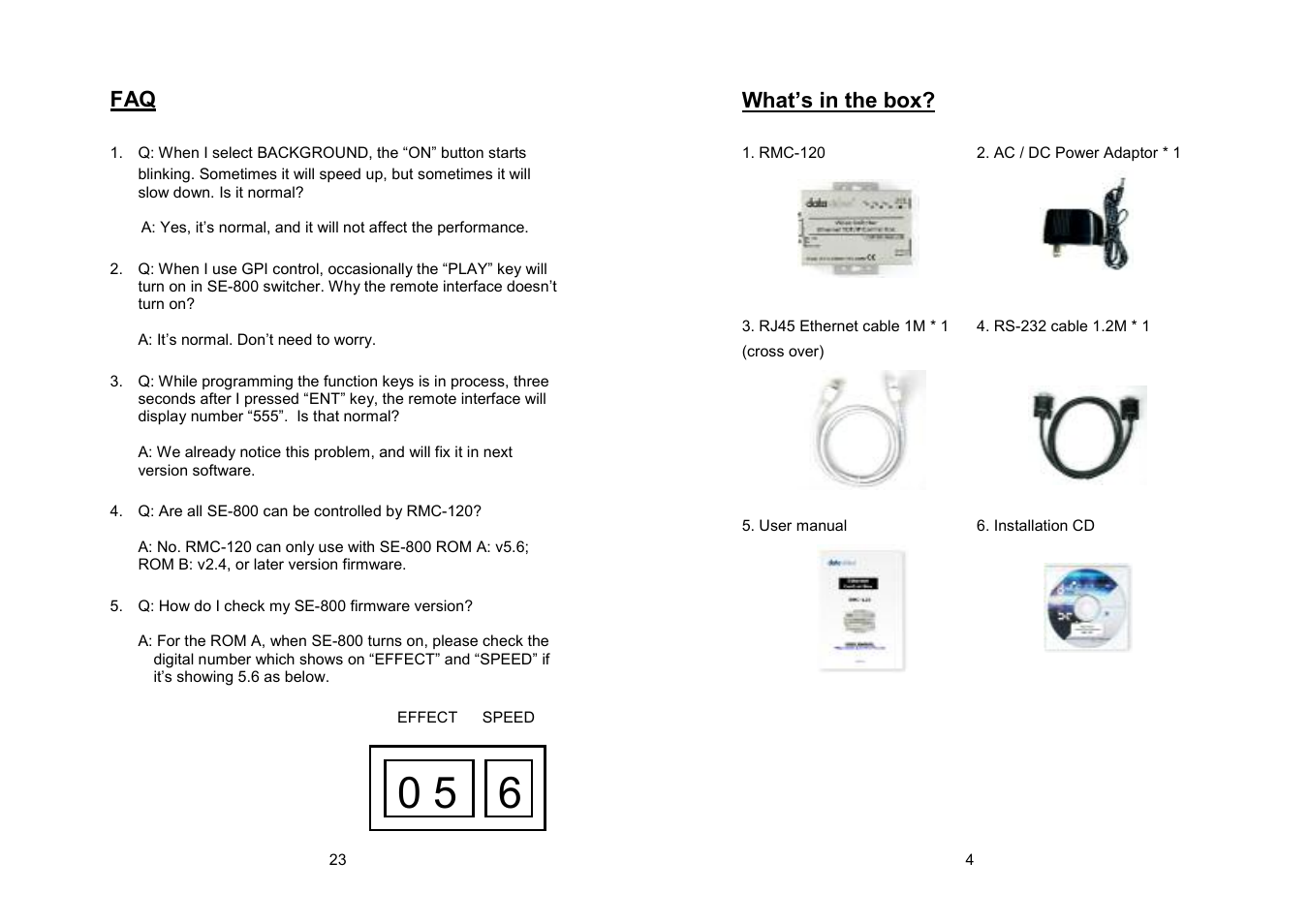 Datavideo RMC-120 User Manual | Page 5 / 14
