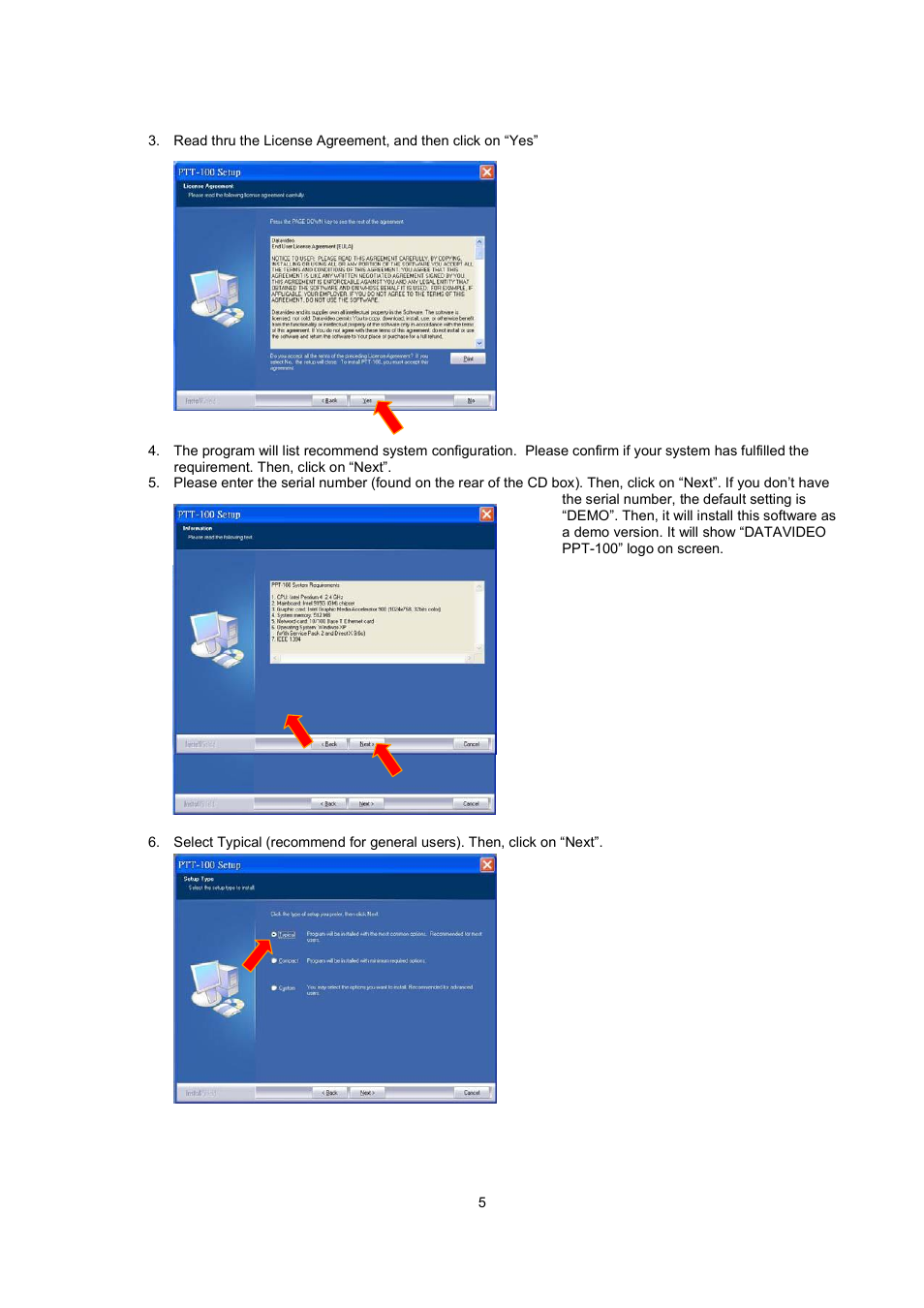 Datavideo PPT-100 User Manual | Page 6 / 15